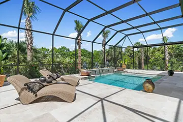 Pool Construction by Stoughton & Duran - Sitting Area